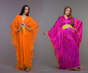 Arab-Fashion-Dresses-Orange